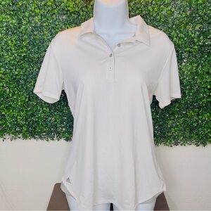 adidas Women's Cream Button Down Shirt